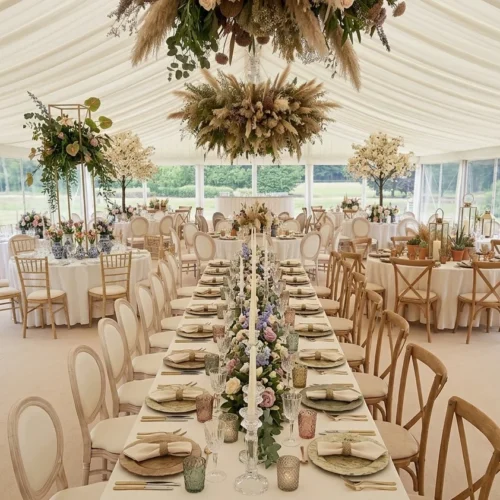 Marquee Table Decorations